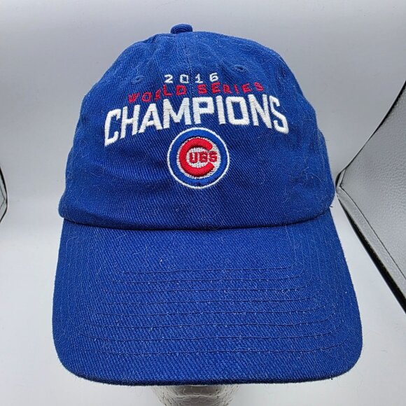 Chicago Cubs 2016 Mens Blue Cotton World Series Champions Cap Hat Sports Casual - Picture 1 of 9